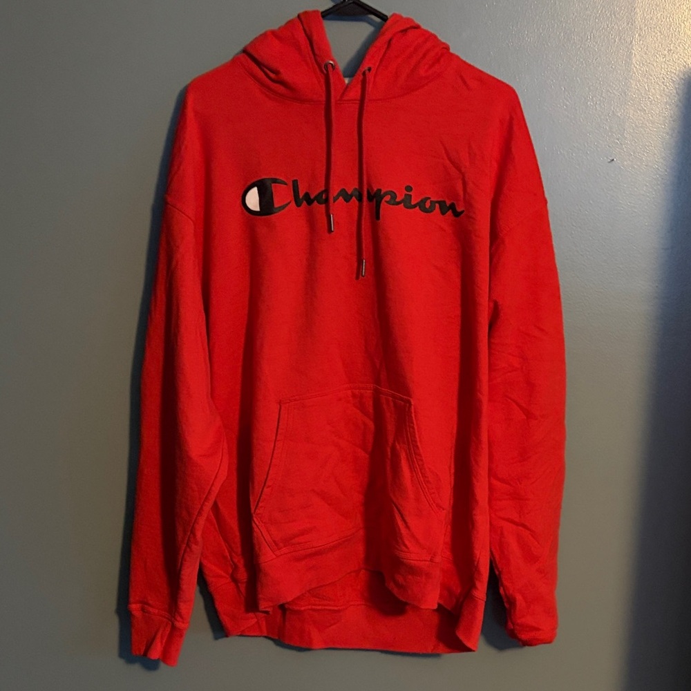 Champion Classic Red Hoodie Mens 2XL